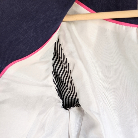 SOLD Kate Spade Alix Navy 3/4 Sleeve Blazer - Picture 3 of 8